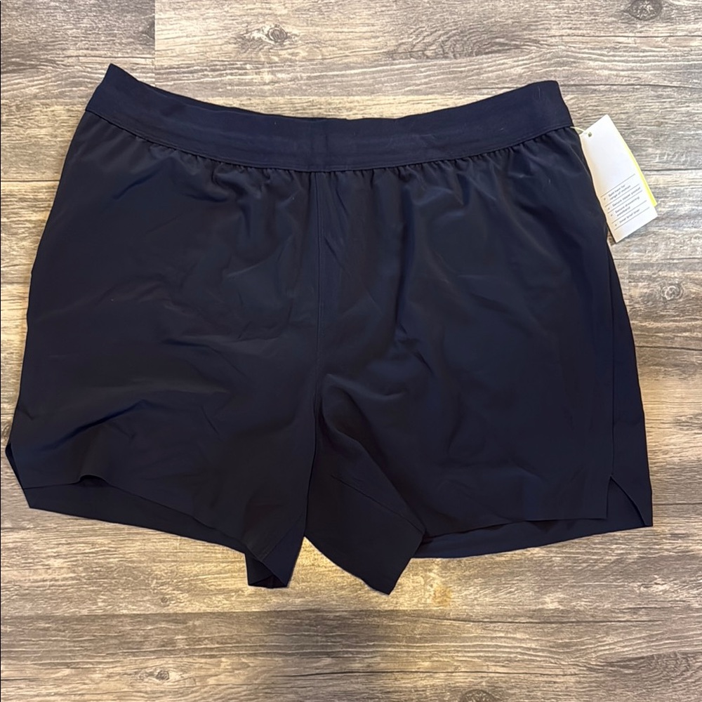 All in Motion Black Athletic Shorts with Elastic Waistband